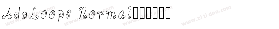 AddLoops Normal字体转换